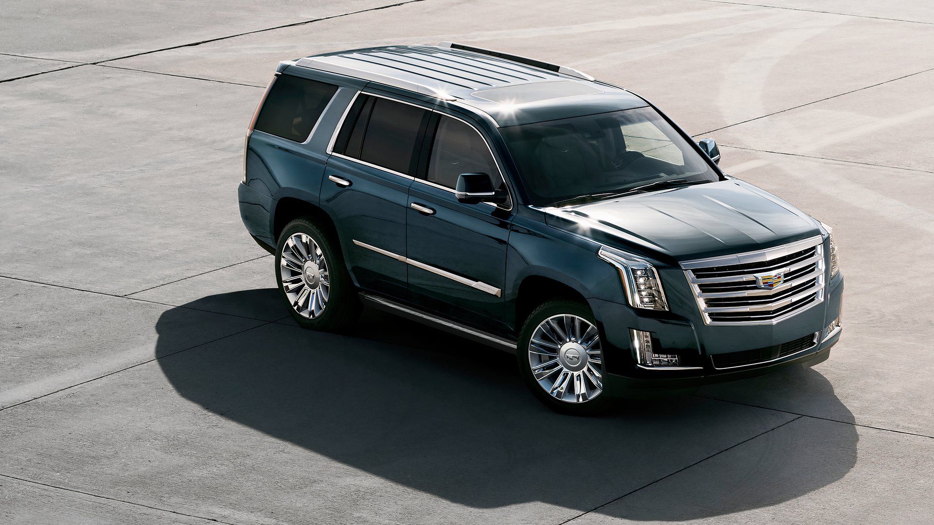 2020 Cadillac Escalade aerial shot