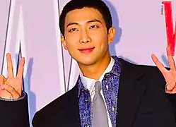 RM of BTS attends W Korea’s 18th breast cancer awareness campaign ‘Love Your W' event at Four Seasons Hotel Seoul in Jongno-gu on November 24, 2023 in Seoul, South Korea. 