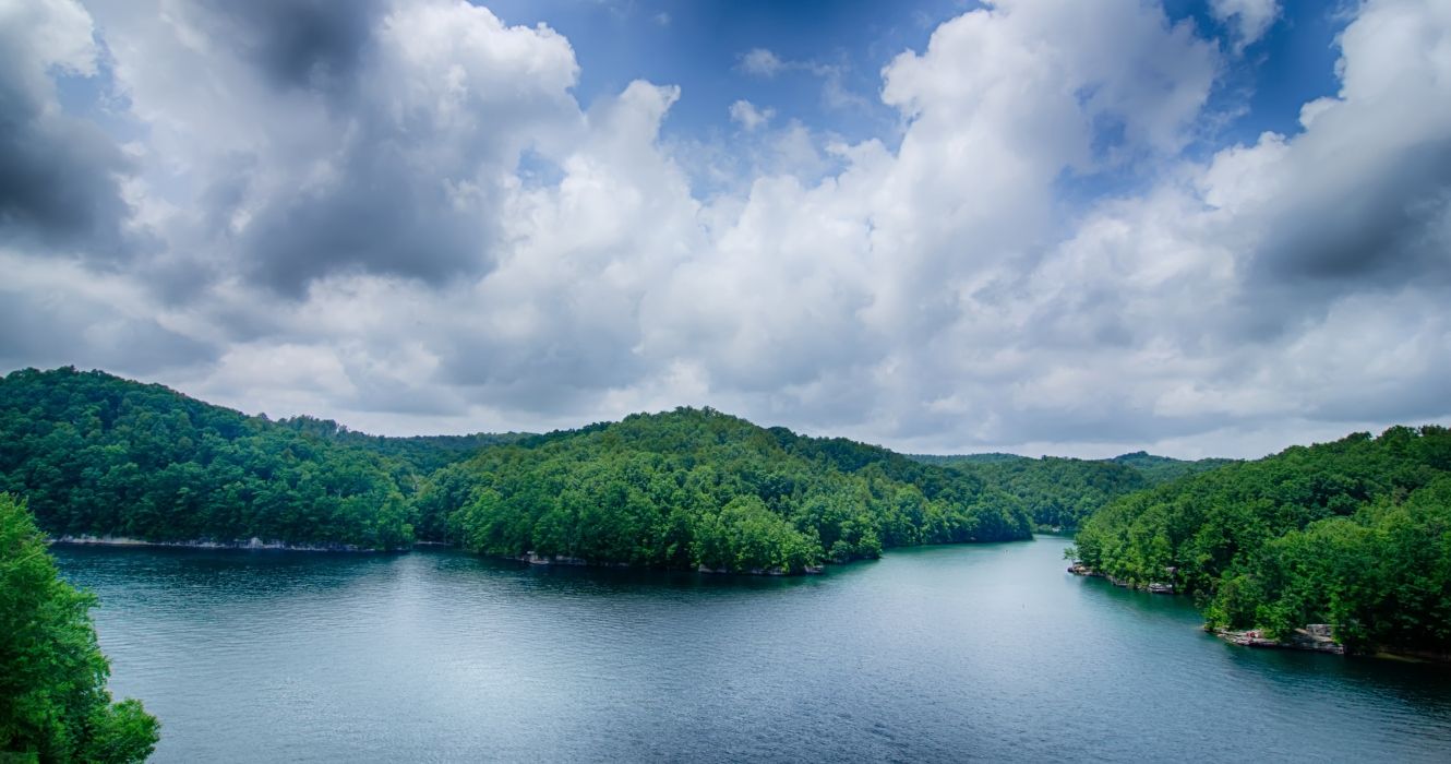 Clouds over Summersville Lake West Virginia