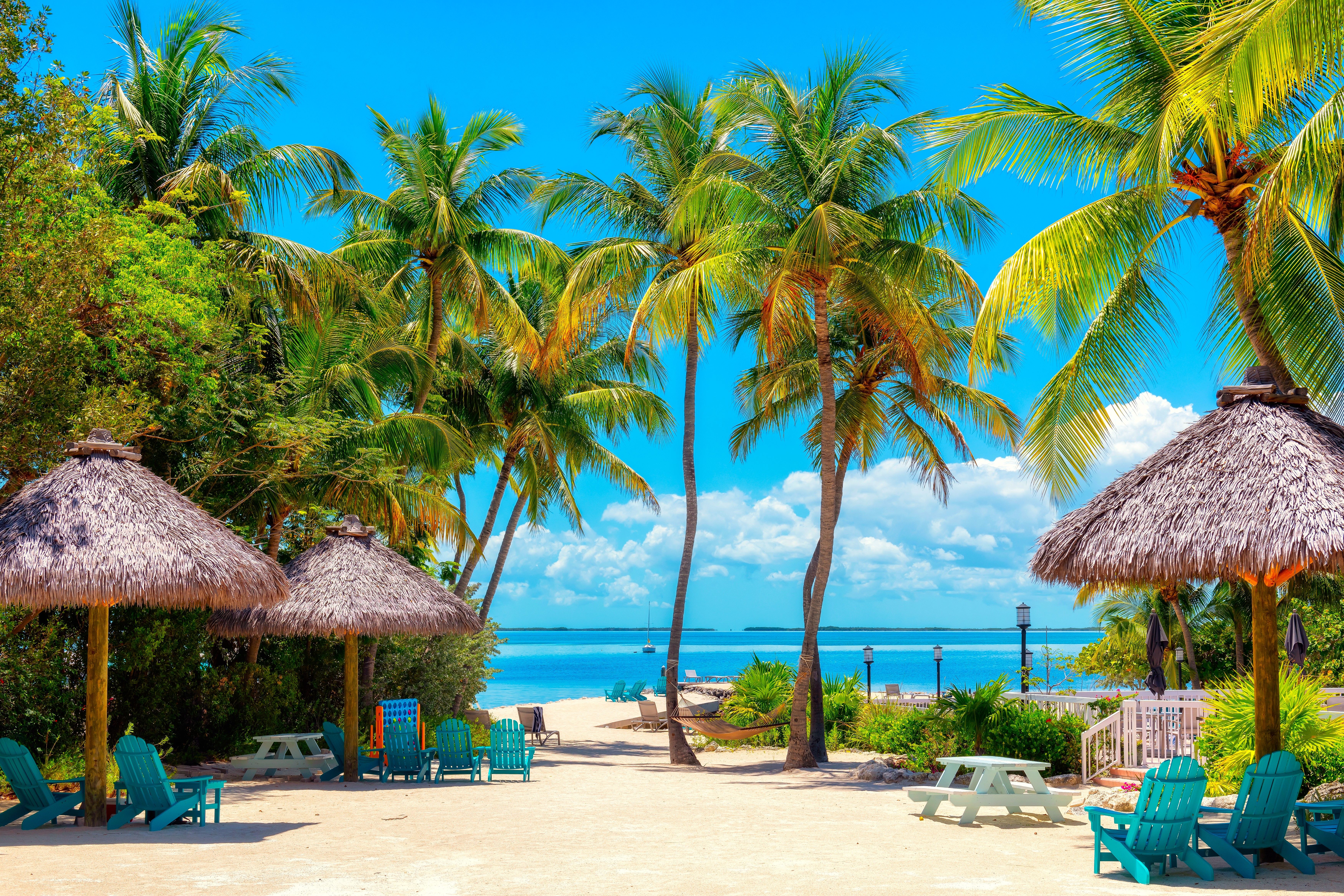 Beach in the Florida Keys, FL, USA