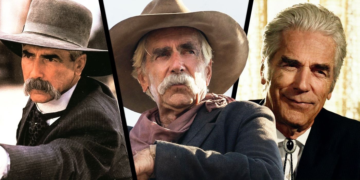 Images of Sam Elliott in Tombstone, 1883 and Justified