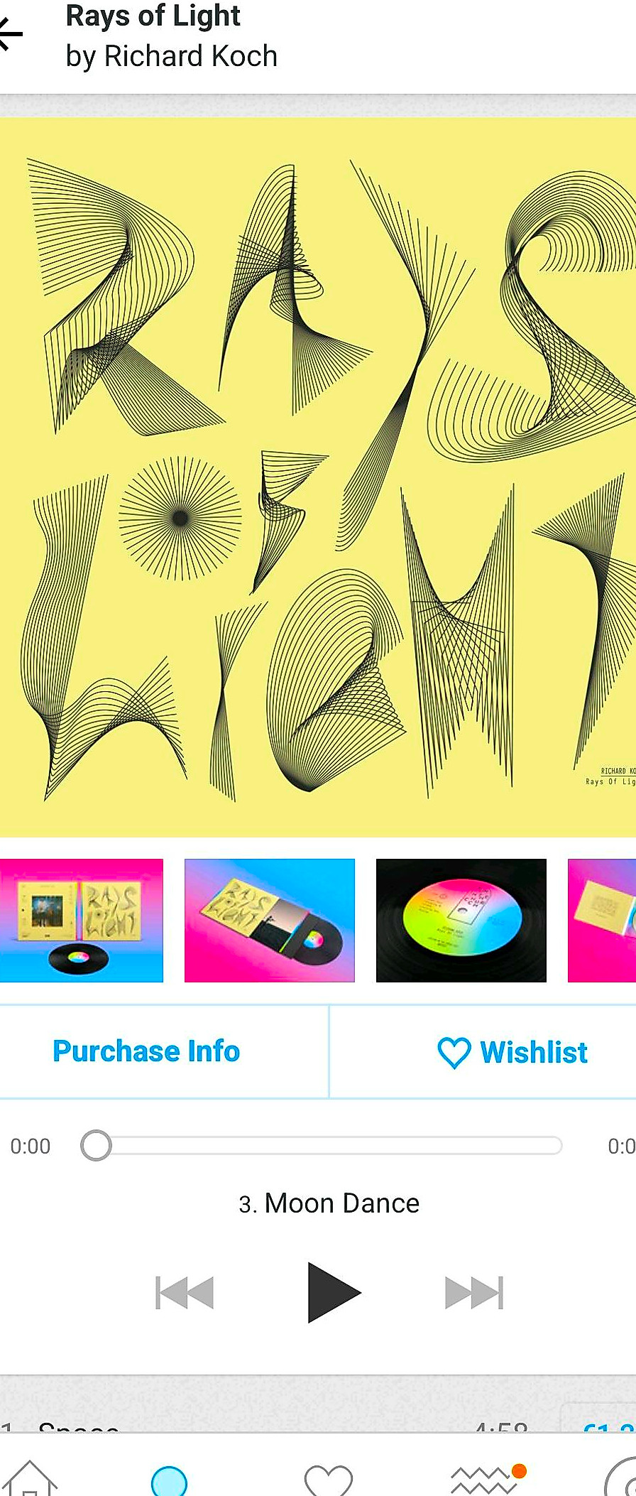 A Bandcamp album listing.