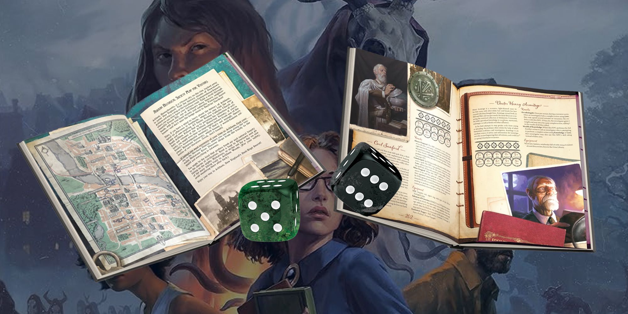 Arkham Horror The Roleplaying Game collage