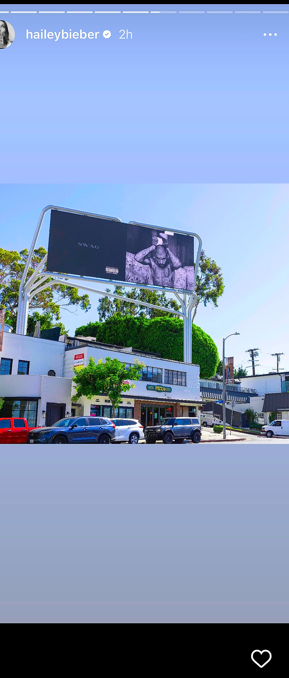 hailey bieber's instagram posts about justin's album