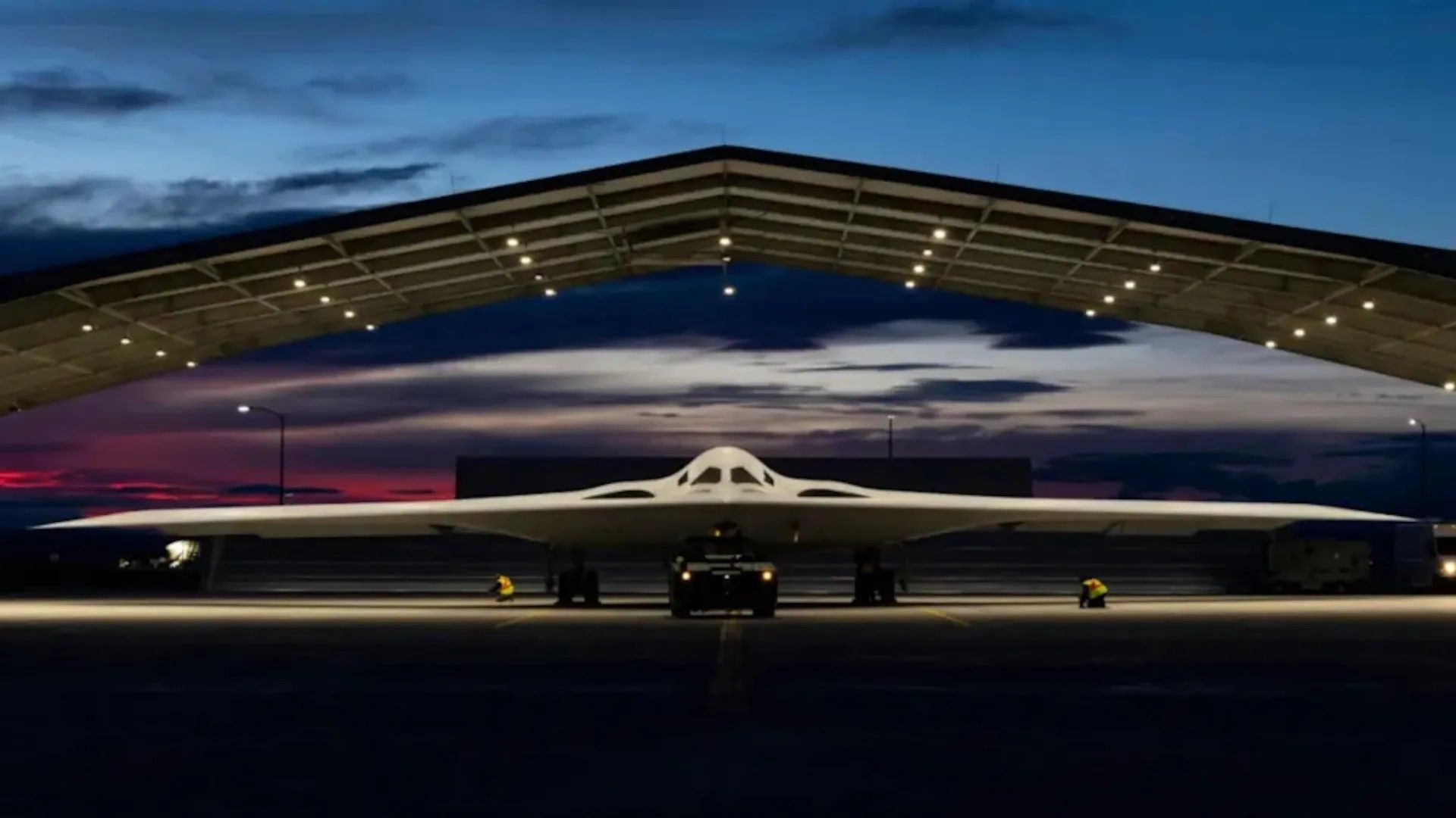 b-21in the hangar