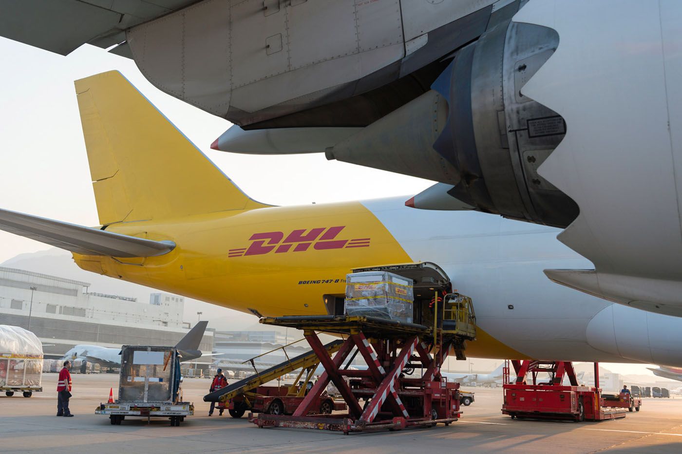 A Polar Air Cargo aircraft parked at an airport