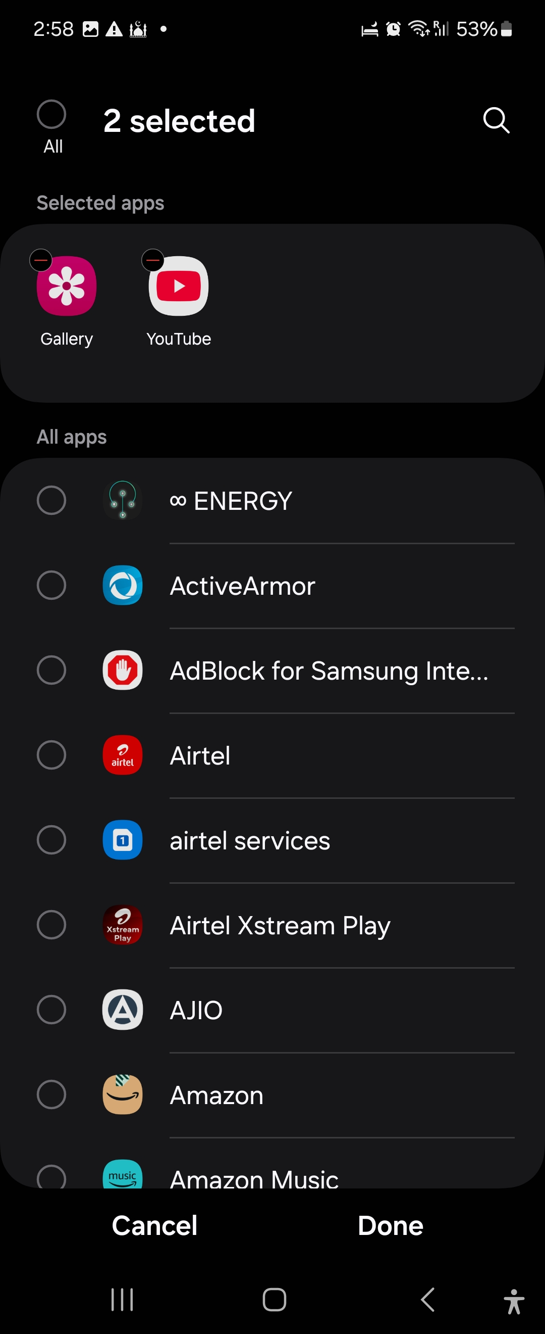 Screen rotate routine settings in Samsung Modes and Routines