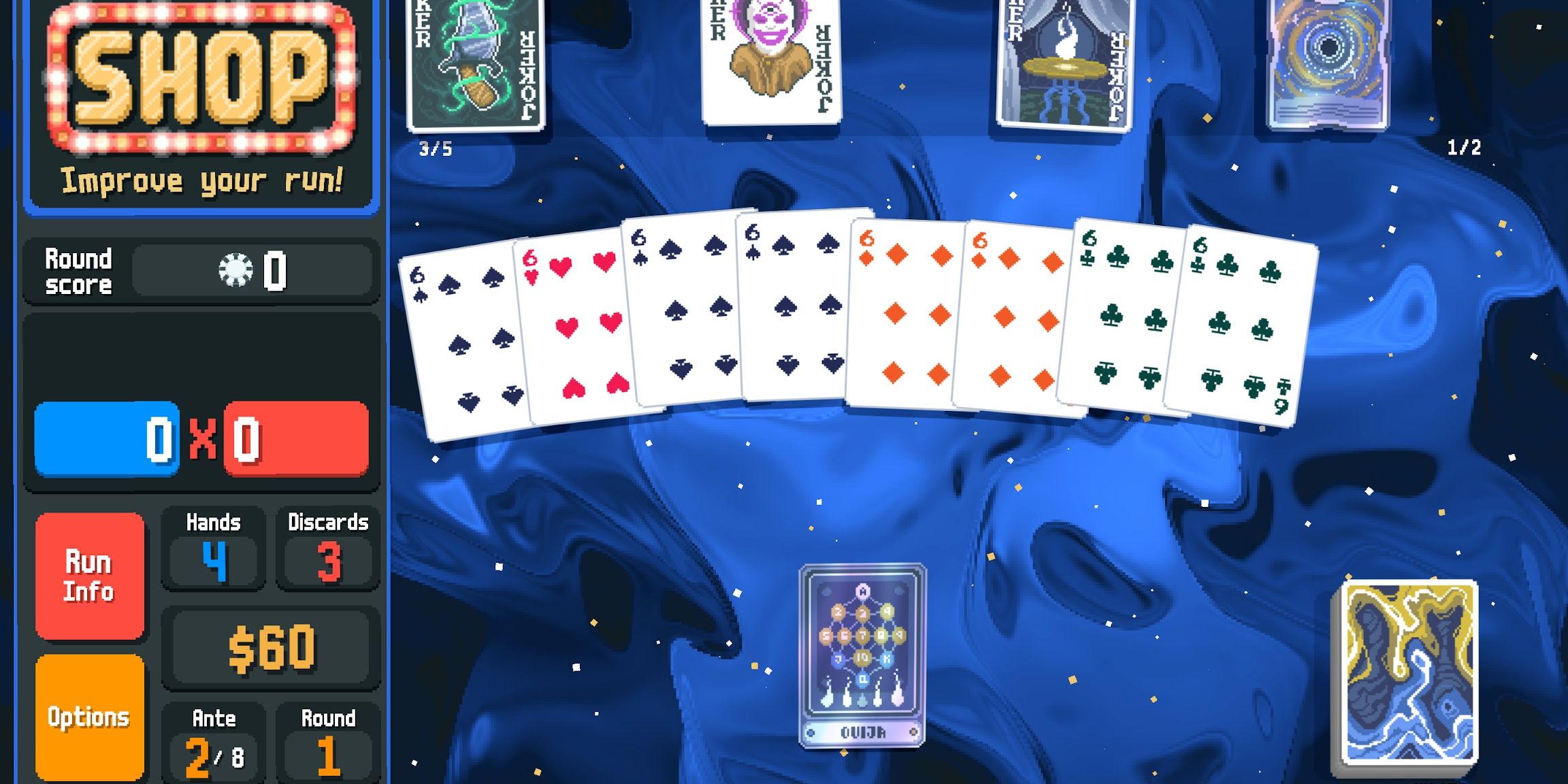 Selecting Spectral cards in Balatro mobile