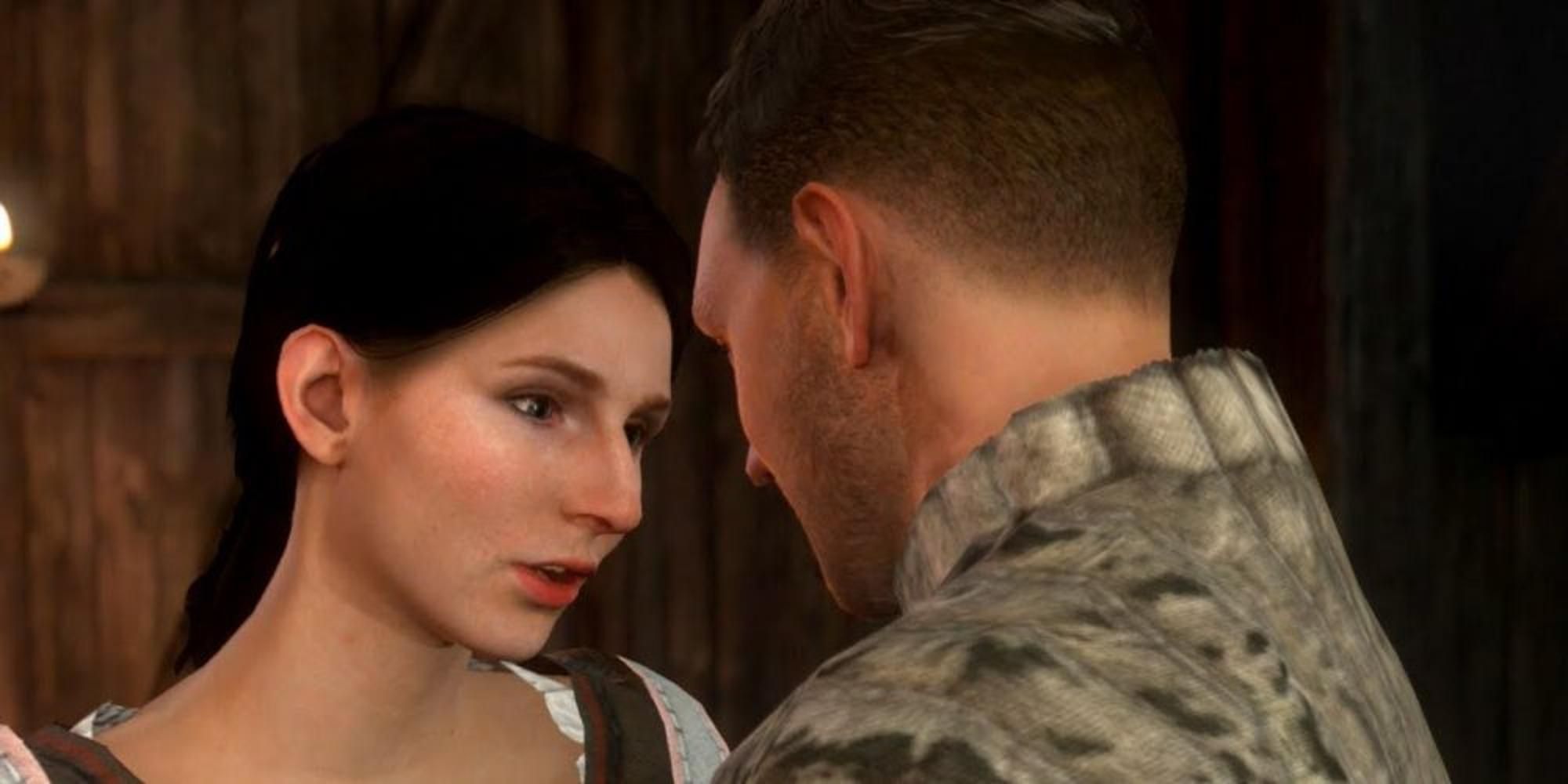 Henry trying to romance Theresa in Kingdom Come Deliverance