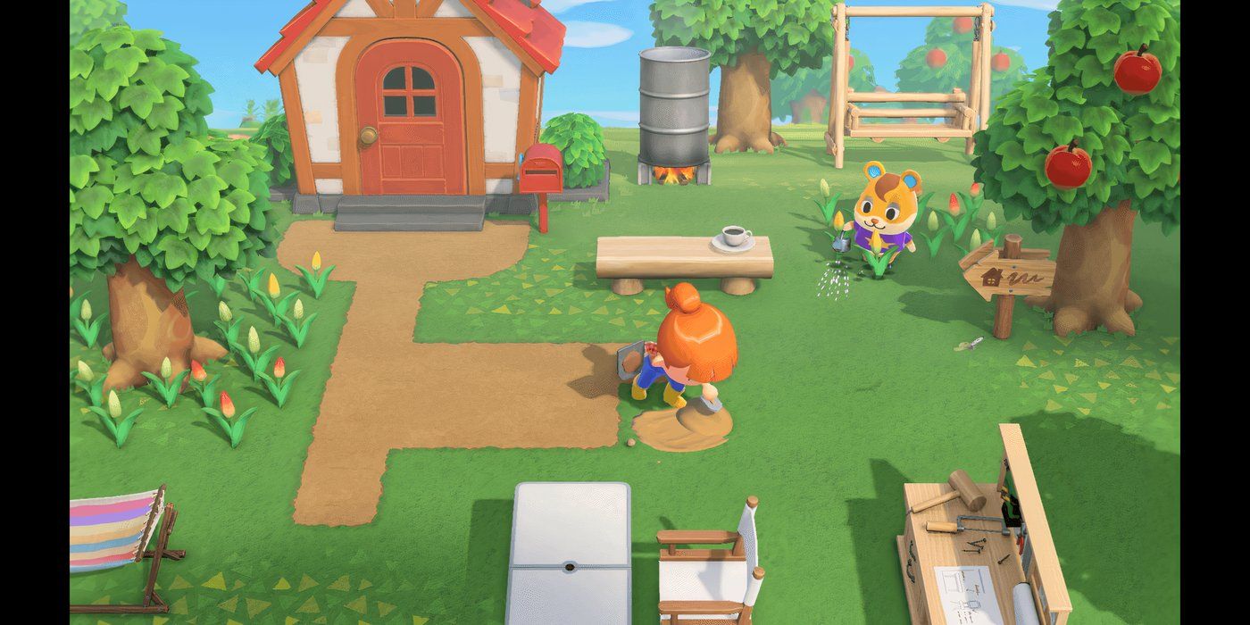 Gardening in Animal Crossing New Horizons 