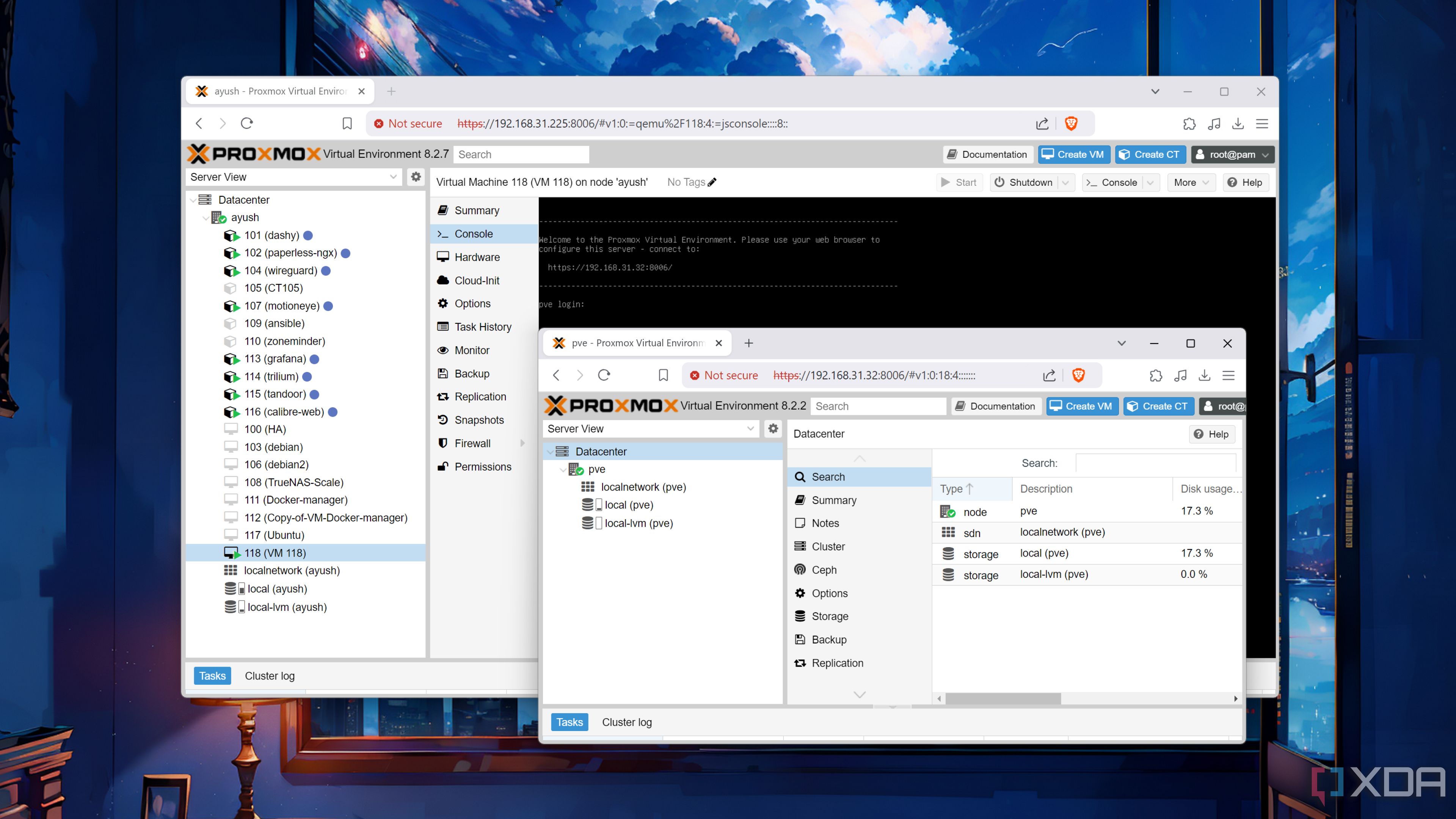 Running a Proxmox virtual machine inside a Proxmox server