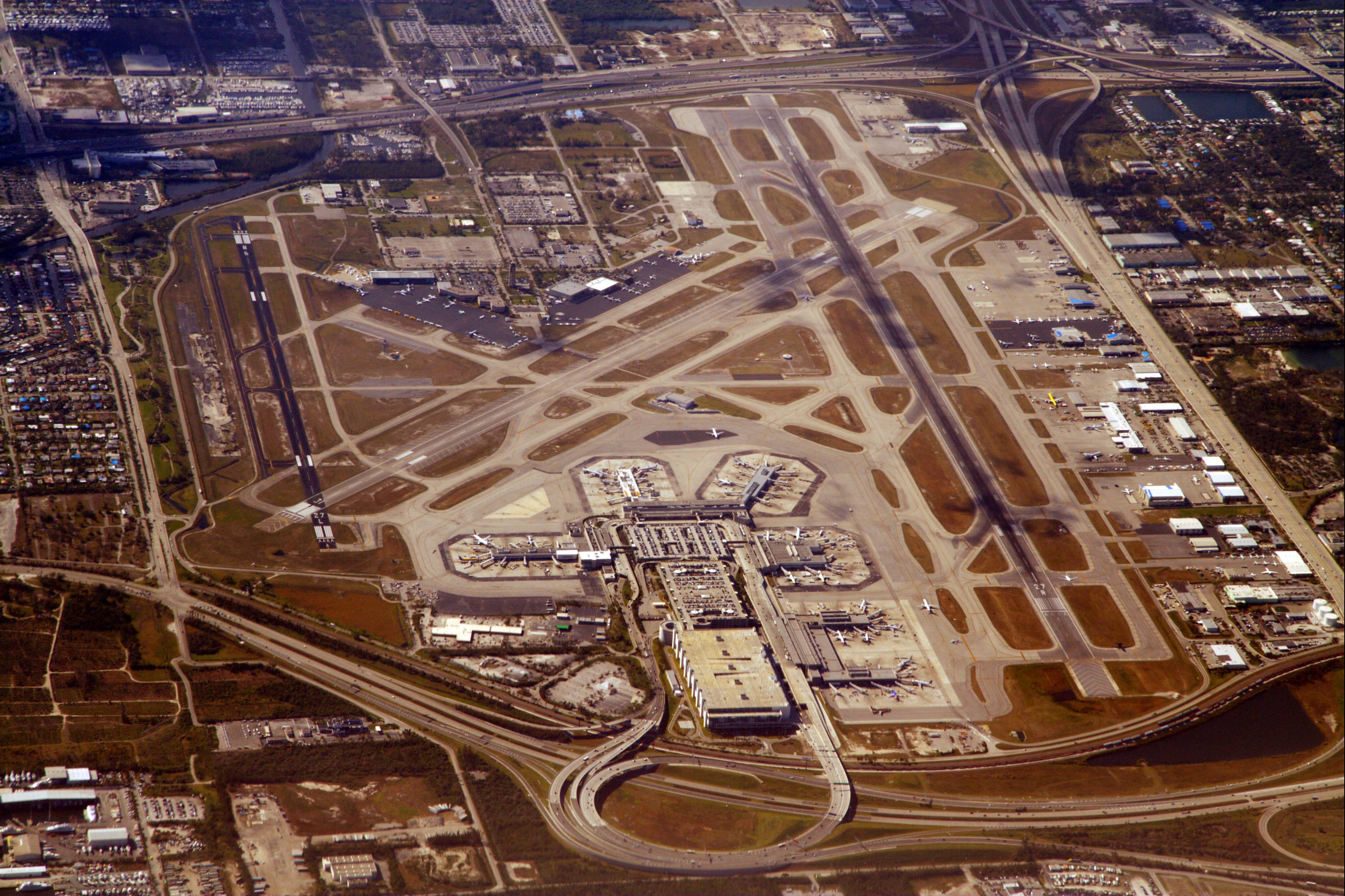 Miami Airport Aerial View