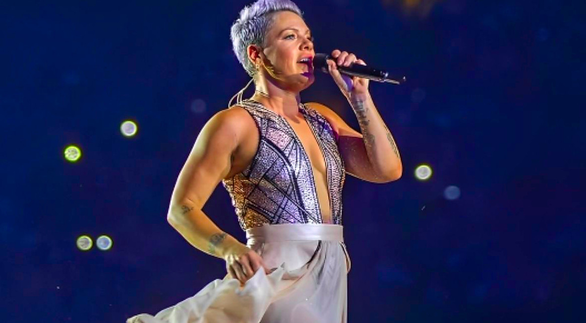 Pink Performing On Stage