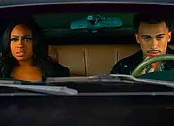 Taylor Polidore Williams as Kimmie, Xavier Smalls as Angel in episode 108 of Beauty In Black.