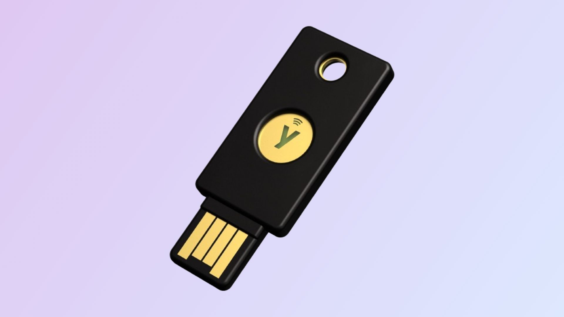 Yubico Yubikey 5 NFC on a gradient background