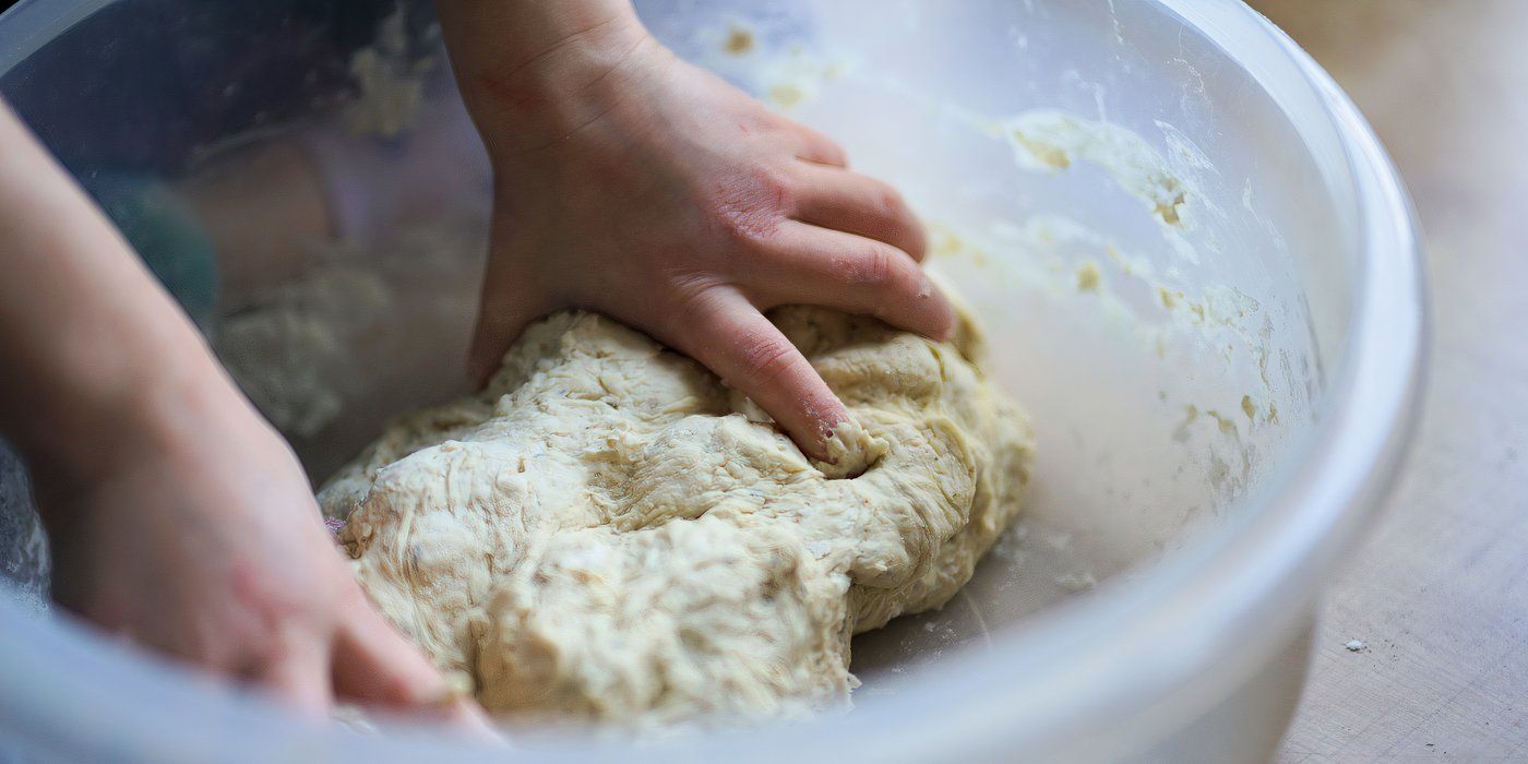 Kneading dough