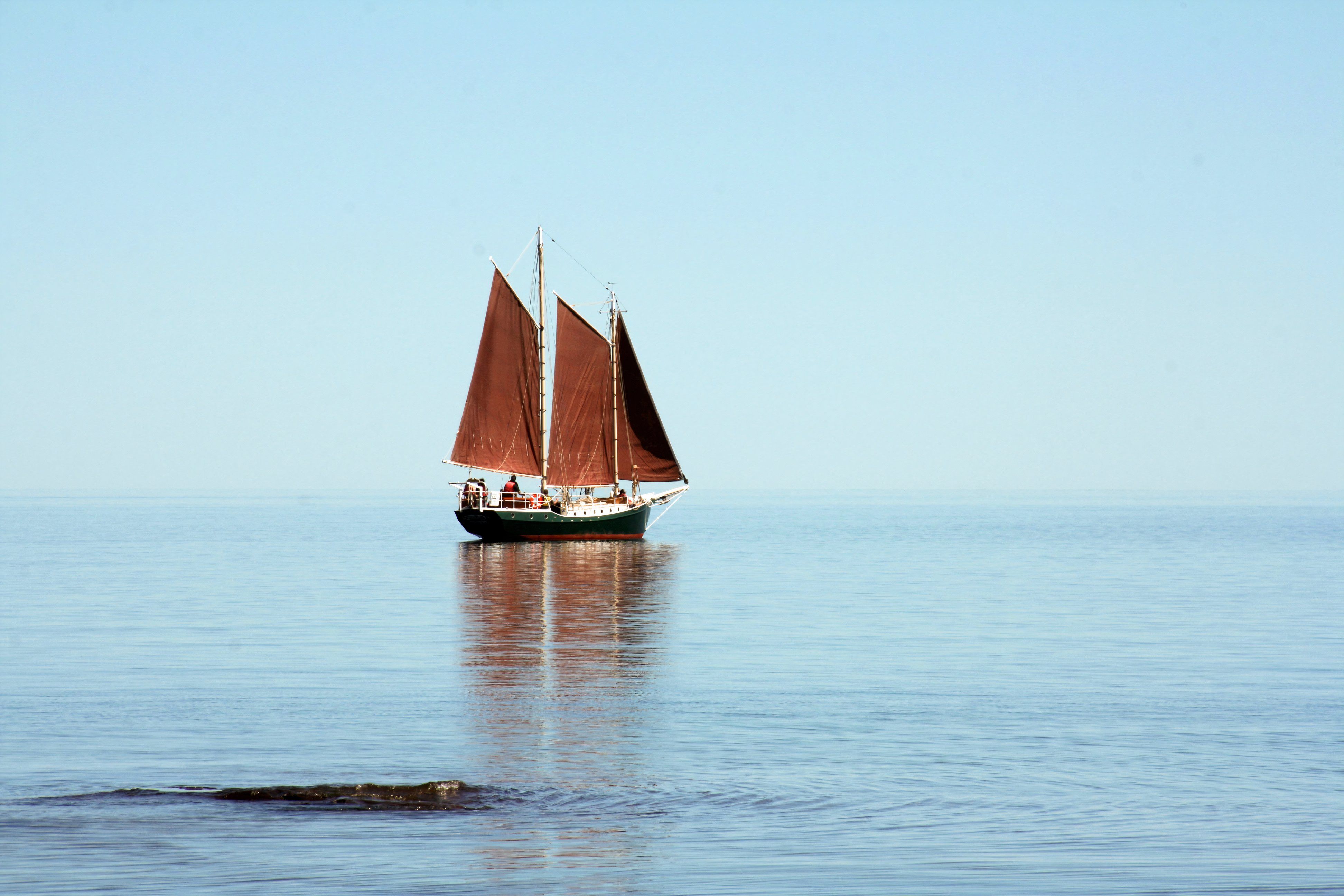 Sailboat on Lake Superior outside Grand Marais, MN