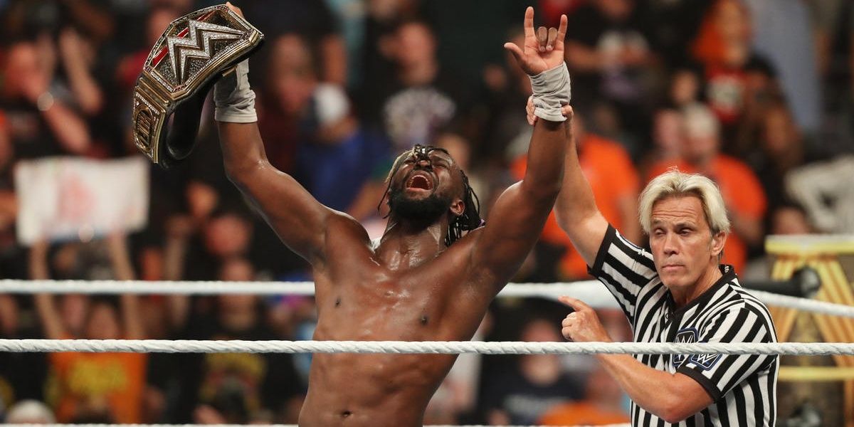 Kofi Kingston WWE Champion Clash of Champions 2019 Cropped