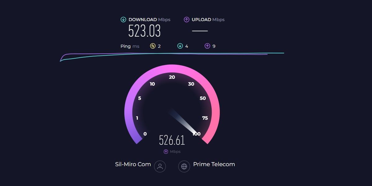 Internet Speed Test on Ookla