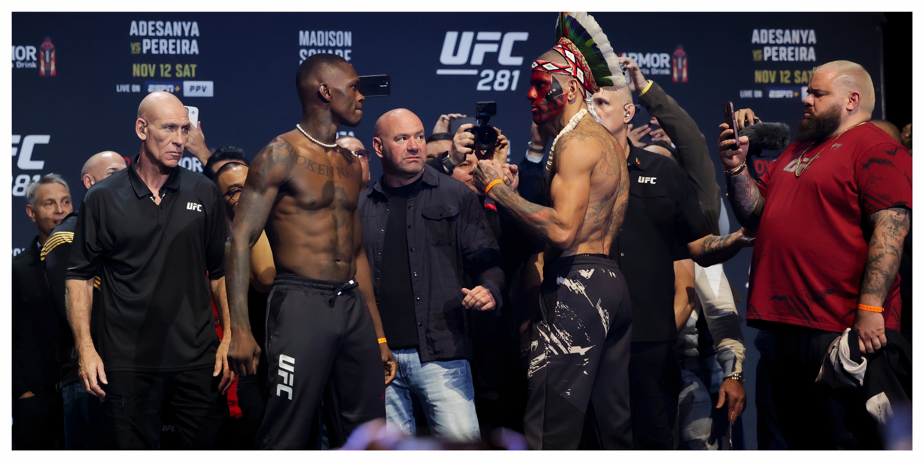 Israel Adesanya - Alex Pereira UFC faceoff