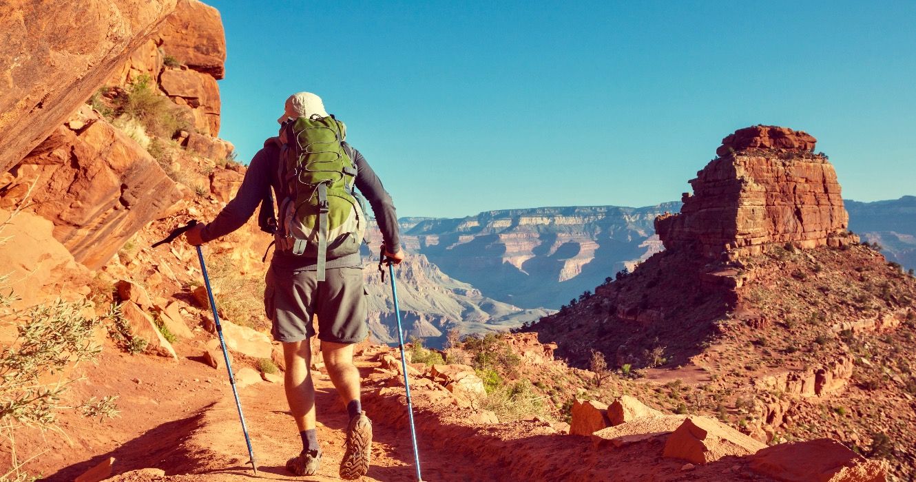 Hiking in the Grand Canyon, Arizona, USA